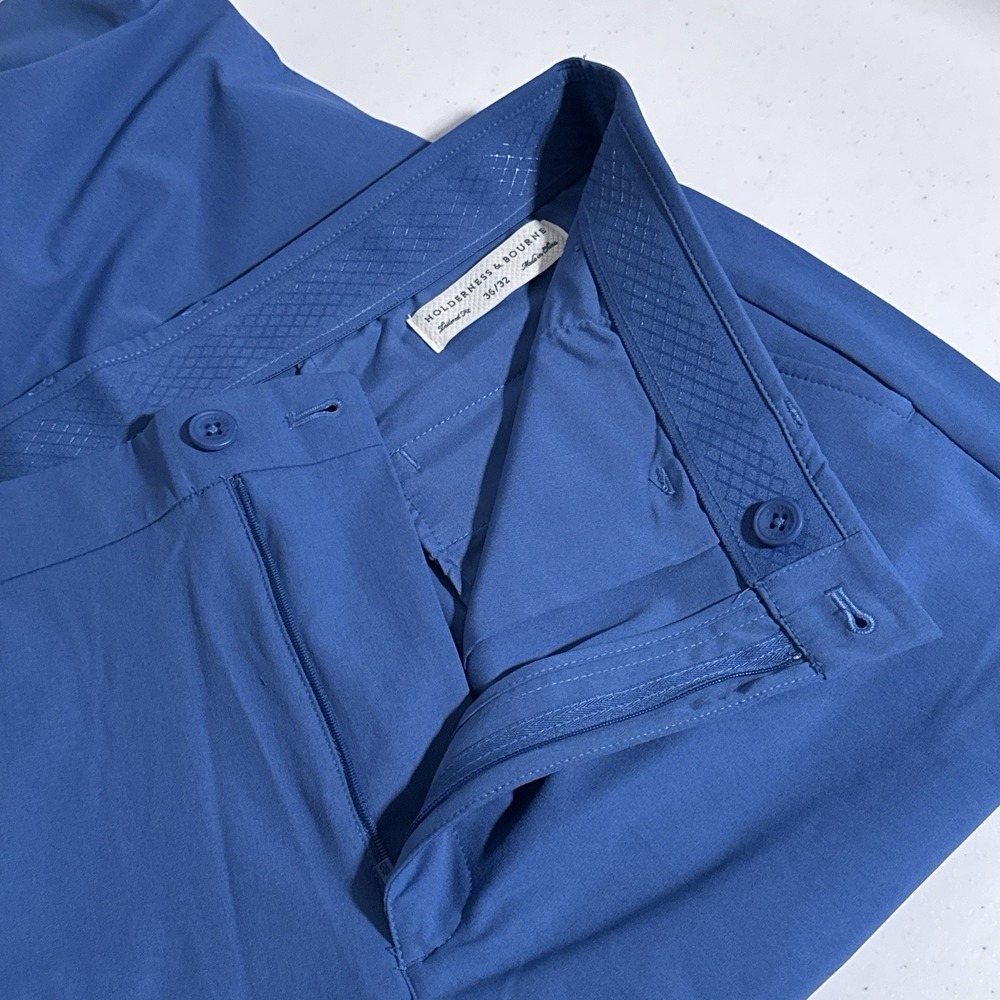 NEW Holderness & Bourne Men's Size 36x32 Maidstone Blue Garvey Golf Tech Pants - Picture 5 of 9